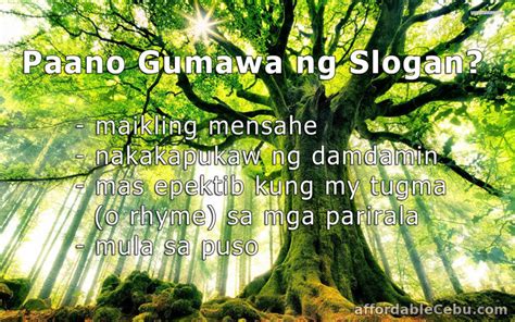 kahulugan ng slogan|Paano gumawa ng slogan .